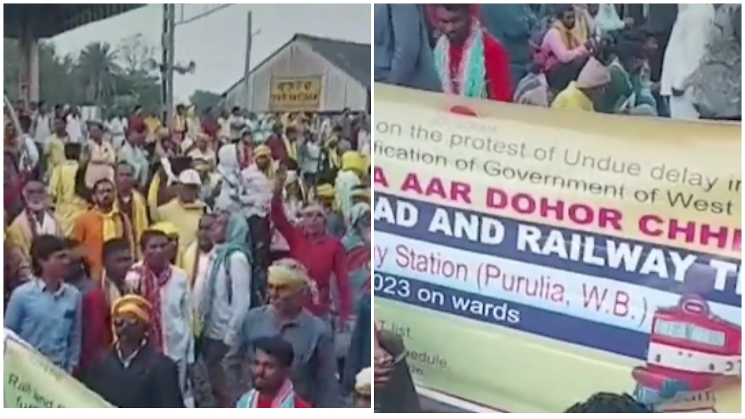 Adivasi Protest: সকাল থেকে রেললাইনে আদিবাসী কুড়মি সমাজের মানুষ! বাতিল বহু ট্রেন