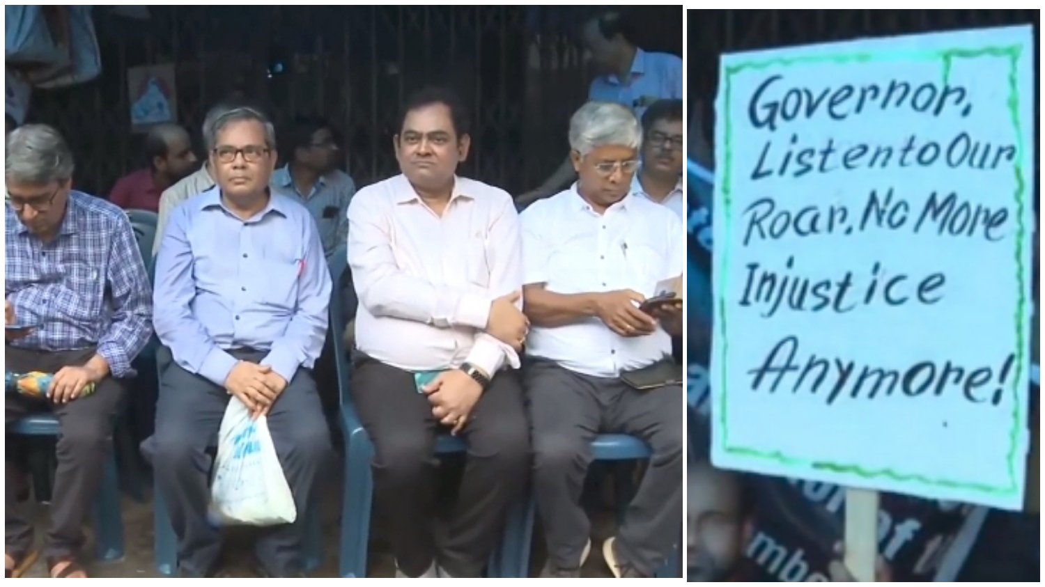 VC Protest: উচ্চশিক্ষায় অরাজকতার অভিযোগ! রাজভবনের সামনে ধরনা-বিক্ষোভে প্রাক্তন উপাচার্যরা
